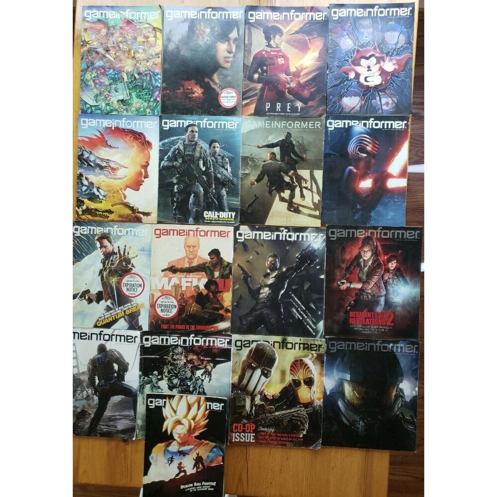 Game Informer Magazine Lot of 17 Issues from 20012-2017 Halo Dragon Ball Fighter